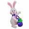 48" Inflatable Waving Easter Bunny
